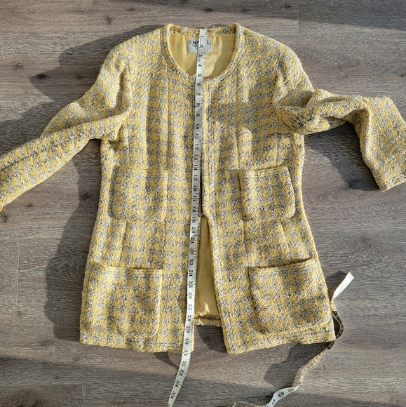 Chanel jacket yellow vintage - Picture 8 of 11